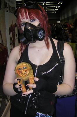 Torvald with Gal In Gas Mask