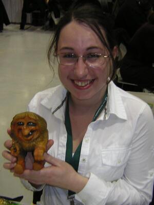 Torvald with Tabitha the Booth Babe